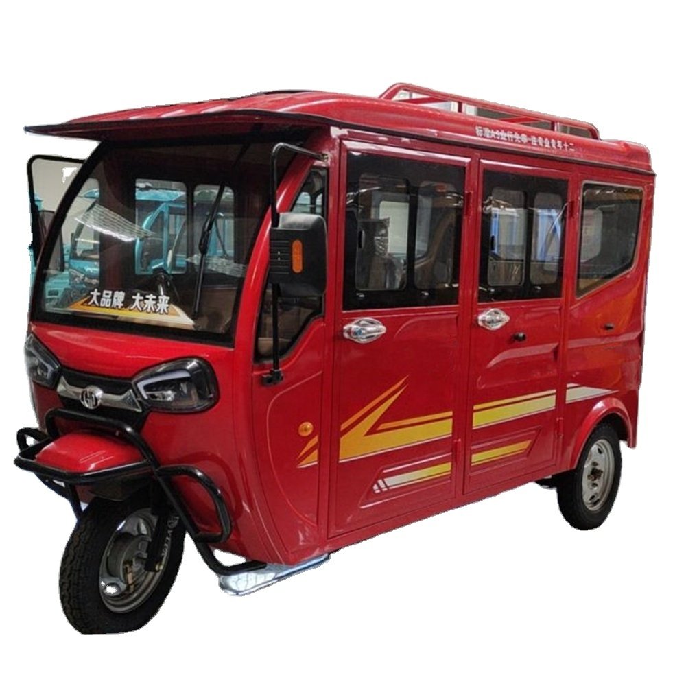 Hot Sale Bajaj Electric Passenger Tuk Tuk Rikshaw Drop Shipping Open Body Type 60v Voltage